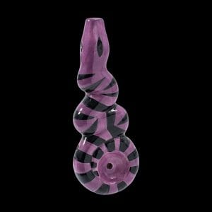 Wacky Bowlz Purple Snake Ceramic Pipe