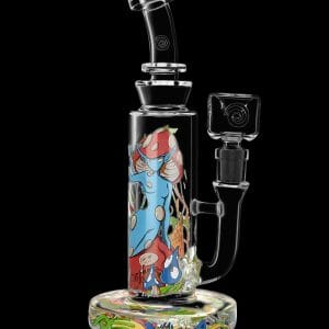 Wormhole Glass Water Pipe - Mushroom Elf