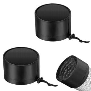 2-Pcs. Grow Tent Vent Cover, 4" Duct Filter Vent Cover with Elastic Band and Fixed Buckle for Plant Grow Tent Vent