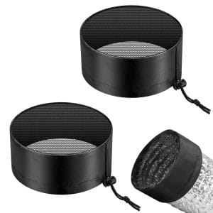 2-Pcs. Grow Tent Vent Cover, 6" Duct Filter Vent Cover with Elastic Band and Fixed Buckle for Plant Grow Tent Vent