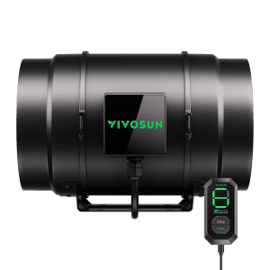AeroZesh G8 Inline Fan 8¡å with E12 Speed Controller, PWM-Controlled EC Fan for Grow Tent Ventilation