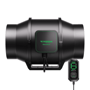 AeroZesh S6 Inline Fan 6¡å with E12 Speed Controller, PWM-Controlled EC Fan for Grow Tent Ventilation