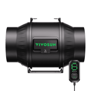 AeroZesh T6 Inline Fan 6¡å with E12 Speed Controller, PWM-Controlled EC Fan for Grow Tent Ventilation