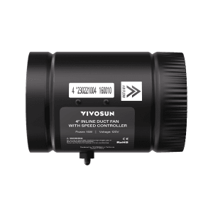 Inline Booster Duct Fan 4¡± 100 CFM, Black