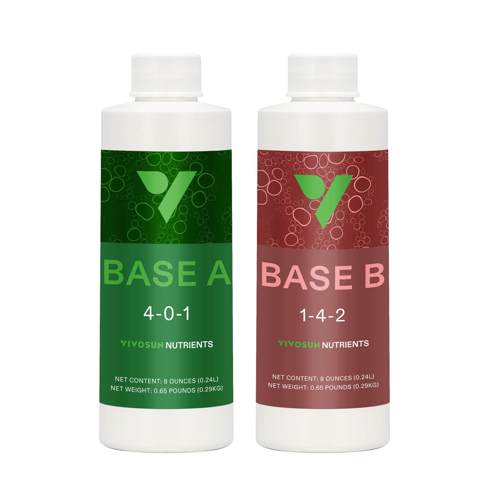 Nutrients Base A & B Bundle, Liquid Fertilizer Supports Vegetative and Flowering Stage, 8oz