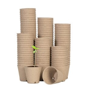 Peat Pots, 120 Packs 3.15-Inch Seed Starting Pots with Drainage Holes