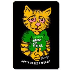 Stonerdays Rectangular Dab Mats - Dont Stress Meowt