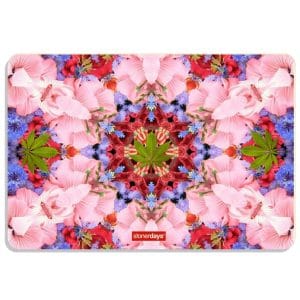 Stonerdays Rectangular Dab Mats - Pink Orchid Kaleidoscope