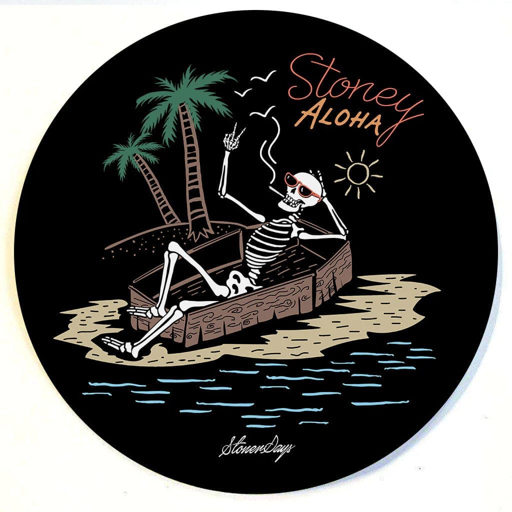 Stonerdays Round Dab Mats - Stoney Aloha