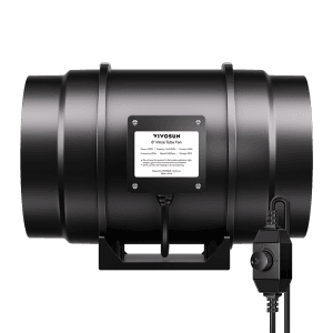 T8 8 Inch 720 CFM Inline Duct Ventilation Fan with Variable Speed Controller for Grow Tent