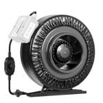 Z6 6 Inch Inline Duct Fan, 440 CFM Ventilation Fan with Variable Speed Controller for Grow Tent, Indoor Garden Ventilation, Black