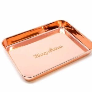 Blazy Susan Metallic Rolling Tray