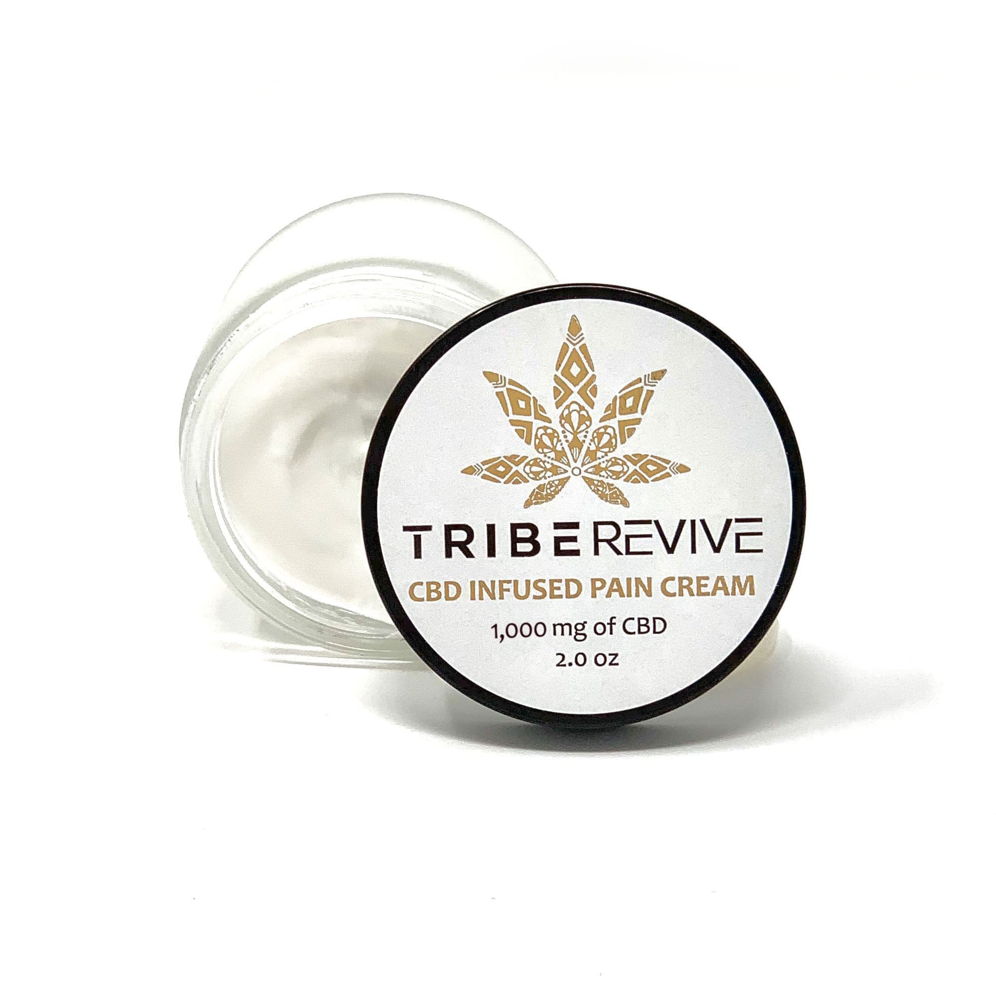 CBD pain relief cream in jar