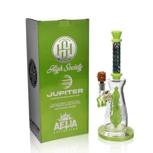 High Society | Jupiter Premium Wig Wag Bong (Slime Green)