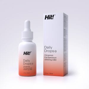 Hit! Daily Drops 1000mg CBD Oil - Cinnamon