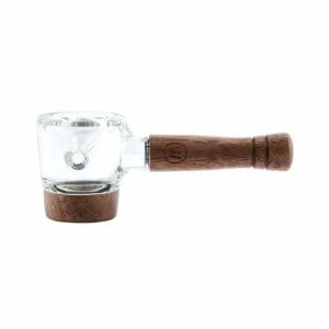 Marley Natural Glass & Walnut Spoon Pipe