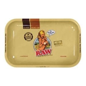 Raw Girl Rolling Tray Small
