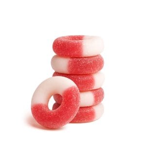 100mg Delta 8 Gummies - Sour Watermelon Rings (1,500mg)