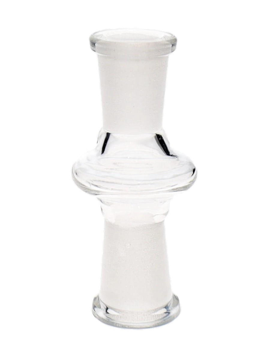10MM Female to 10MM Female Clear Glass Adaptor