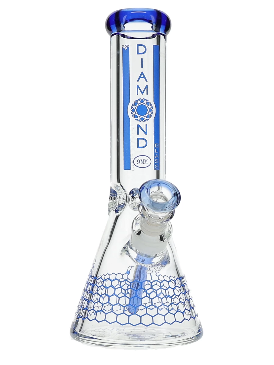 12" Dalmont No Perc Thick Joint Beaker Water Pipe by Diamond Glass