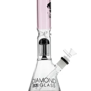 12" T-T 8-Arm Tree Perc Beaker Water Pipe by Diamond Glass