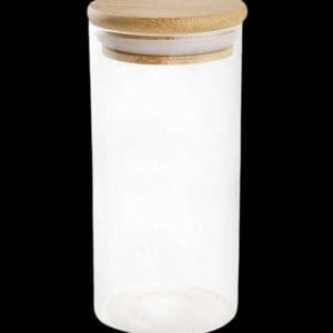 12oz Glass Jar with Wood Cap 80ct Bulk