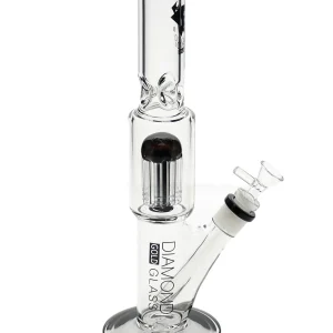 13" 6-Arm Tree Perc Water Pipe by Diamond Glass