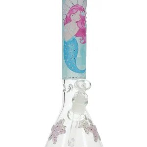 13" Fancy Design Straight Neck Beaker Water Pipe