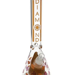 14" Pyramid Perc Water Pipe by Diamond Glass