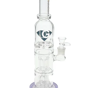 14.5" Triple Chamber Water Pipe by Diamond Glass