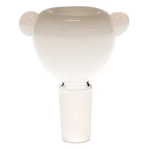 14MM Basic Color White Bowl Male Glass Bowl