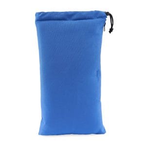 16" Glass Pillow Storage Pouch with Zipper and Drawstring - Blue