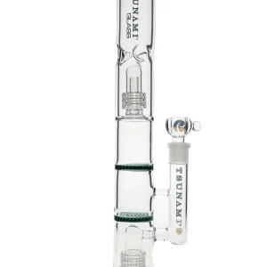 16" Tsunami Dual Domed Metrix Dual Honey Comb Perc Water Pipe