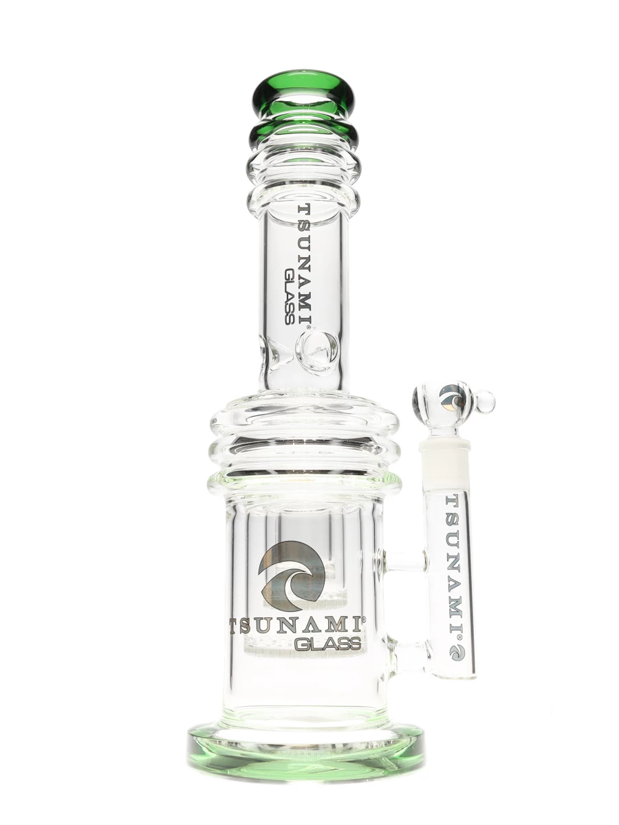 17" Tsunami Triple Honeycomb Heart Perc Water Pipe