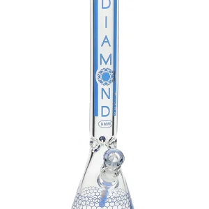18" Dalmont No Perc Water Pipe by Diamond Glass