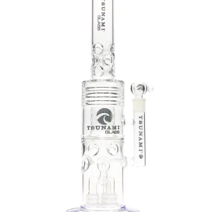20" Tsunami Barrel Showerhead Drum Heart Perc Water Pipe