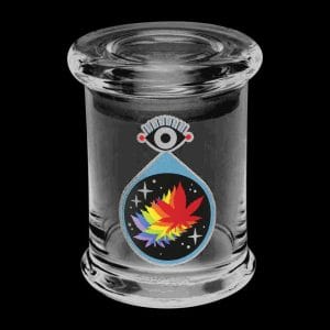 420 Science ""All-Seeing Leaf"" Pop Top Jar