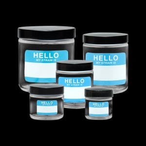 420 Science Clear Screw Top Jar - Hello Write & Erase