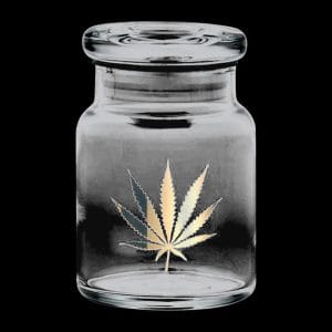 420 Science Gold Leaf Pop Top Jar