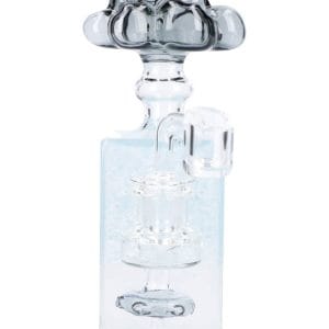 7" Box Bubbler Rig - Light Blue + Charcoal