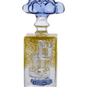 7" Box Bubbler Rig - Yellow + Blue