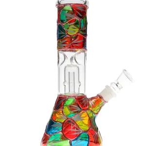 8" Mosaic Beaker Base Water Pipe