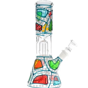 8" Mozayka Beaker Base Water Pipe