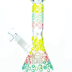 8" NEU Concentrate Rig Beaker UV Glow in the Dark Water Pipe