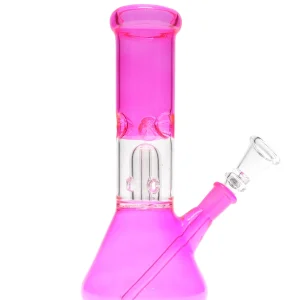 8" Neon Beaker Base Water Pipe