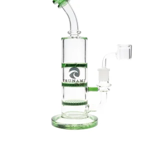 8" Tsunami Concentrate Rig Double Honey Comb Water Pipe