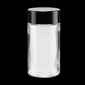 84mm Child Resistant Glass Joint Jar w/ Lid 180ct Bulk