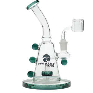 9" Tsunami Concentrate Rig Showerhead Marble Water Pipe