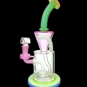 AFM Glass Drain Incycler Rainbow Color Glass Water Pipe