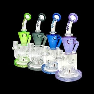 AFM Glass Drain Recycler Colored Lip Water Pipe